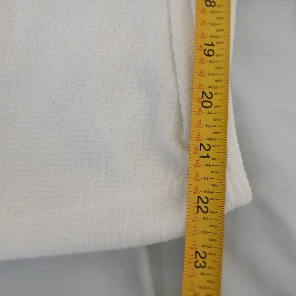 Torrid Tank Top Textured Ruffle Trim Waffle Knit Elastic Chest White Women's 2X - Picture 6 of 7